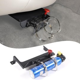 Lcojicep Fire Extinguisher Bracket Under The Co-Pilot Seat Compatible with Hummer H2 2003-2009 Car Adjustable Fire Extinguisher Bottle Tie Bracket Aluminum Alloy Accessories