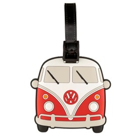 Puckator LUT29 Volkswagen VW T1 Camper Bus Red PVC Luggage Tag