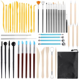SVIPDDD 55-piece modelling tool set for home, sculptor tools, clay tools and accessories for crafts, painting and crafts for artists and creative ceramic enthusiasts.