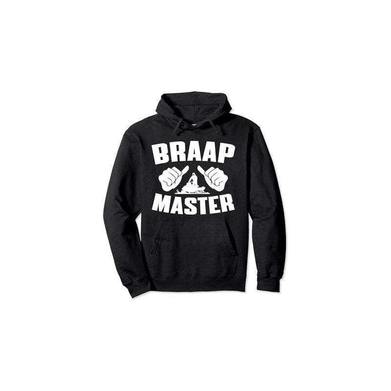 Braap Master Funny Snowmobiling Apparel Sled Lover Pullover Hoodie
