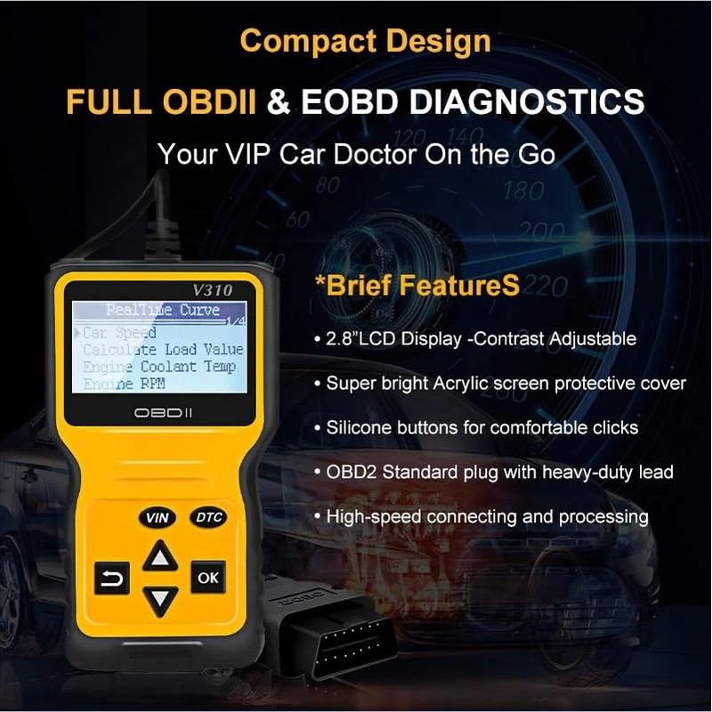 JDBrands OBD2 Scanner for Car – Universal Engine Code Reader