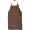 Maruwa Boeki 4008703-03 Mahogany Canvas Apron, Size: Approx. W 26.4