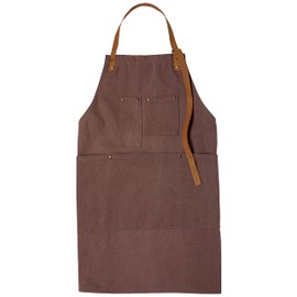 Maruwa Boeki 4008703-03 Mahogany Canvas Apron, Size: Approx. W 26.4 x D 31.5 x H 0
