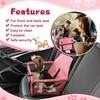 Flagest Dog Car Seat Reinforced Dog Seat Oxford Breathable Washable