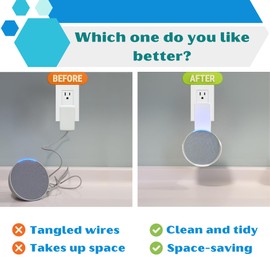 Sintron Smart Home Speaker Wall Mount for Google & Pop (White)