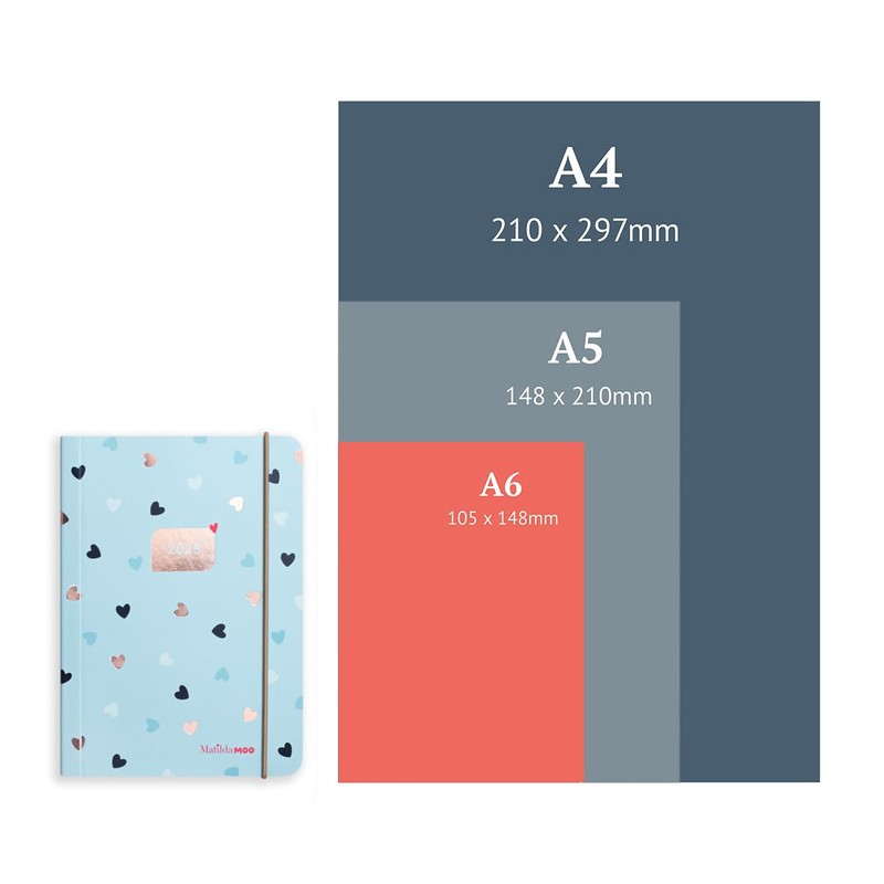 Matilda Moo 2025 diary | A6 diary | day on