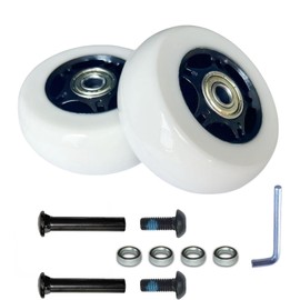 2 pcs Caster Wheels Replacement 76mm x 30mm for Shift [V1+]/Crazy Cart [V7+] and Crazy Cart XL [V3+] - Set of 2 Premium Replacement Wheels，parts W25143401048-Replace reliable parts for Krazy Kart. (2)