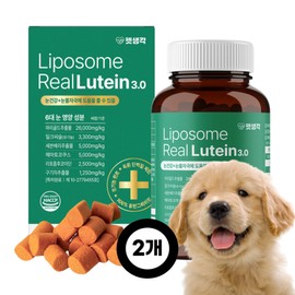 Pet Thoughts Dog Eye Nutrients Tears Eye Neck Tear Stains Lutein Nutrients Eyesight Strengthening Antioxidant Old Dog Tear Coloring Milk Thistle Pet Thoughts Eye Health Milk Thistle, 2 Boxes / 펫생각 강아지 눈영양제 눈물 눈꼽 눈물자국 루테인 영양제 시력강화 항산화 노견 눈물착색 밀크시슬 펫생각 눈건강 밀크씨슬, 2박스