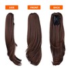 HSPCYGG Brown Clip Ponytail Synthetic Claw Pony tail Hair Extensions