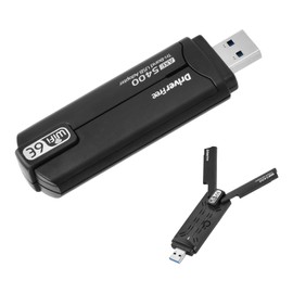 Focenat AX5400 USB WiFi 6 Adapter for PC, WiFi Dongle USB 3.0 for Windows 10/11, WiFi Adapter with Tri-Band 2.4G/5G/6G and WPA3 Encryption, Wireless WiFi Adapter for PC/Desktop/Tablet/Laptop
