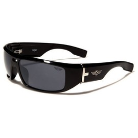 Oxigen New 2013 Mens Wrap Boating Riding Sports Stylish Sunglasses (BLACK-SMOKE LENS)