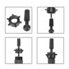 Metal Mannequin Head Stand Adjustable Hairdressing Training Head Tripod AccessoryBlack