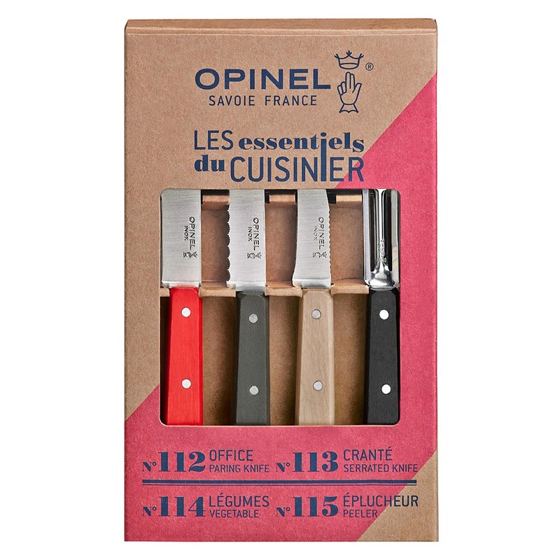 OPINEL Les Essentials - Small Kitchen 4 Piece Knife Set