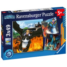 Ravensburger Dragons: The Nine Realms 3x 49 Piece Jigsaw Puzzles for Kids Age 5 Years Up