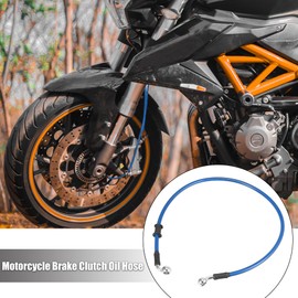 Motoforti Motoforti 70cm 27.56" Motorcycle Brake Clutch Oil Hose Line Pipe Blue