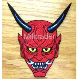 Unbranded 5"! Hannya Noh Japanese Evil Jealousy Oni Demon Mask (Iron-on 100% Embroidery)