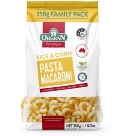 Orgran Pasta Rice & Corn Macaroni Pasta GF 350g