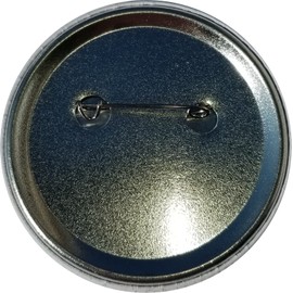 Plain white pinback buttons for DIY crafts - 58mm (2.25in) - pack of 10 - MATTE