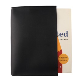 GuardV Faux Leather Pouch for Book, Bible, Hardcover, Paperback, and Other - Large Size