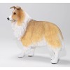 Semeid Handmade Resin Shetland Sheepdog Figurine (Brown)