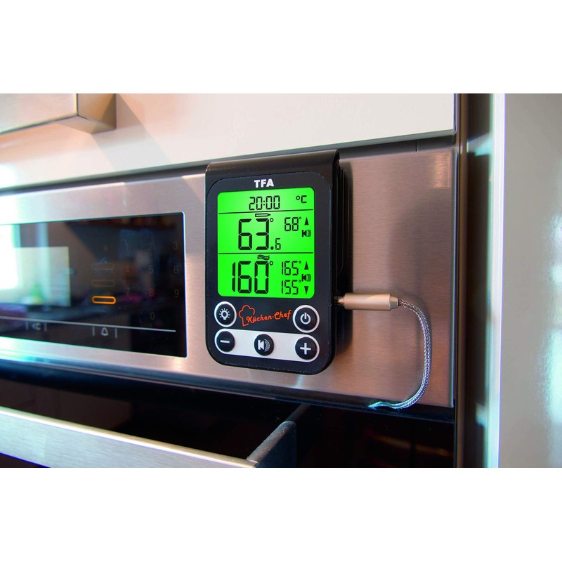 TFA-Dostmann Kitchen Digital Cooking Chamber and Barbecue Thermometer for Controlling
