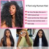 sterly V Part Wig Human Hair Glueless No Leave Out