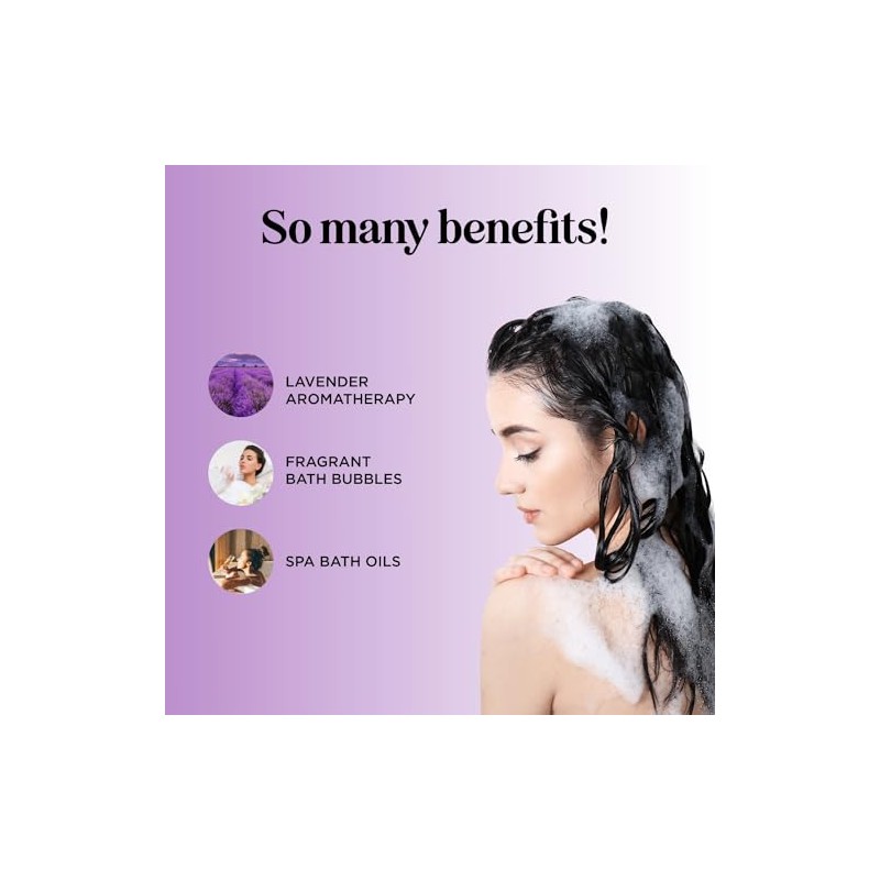Bubble Bath for Women, Men and Teens - Lavender Hybrid,