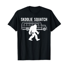 Sasquatch Skoolie Cryptid Bigfoot Converted School Bus T-Shirt