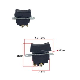 Electric Drill Switch fits for ZLB KR28 Electric Drill Switch 4Pins 3Positions with Screw Double Side Momentary