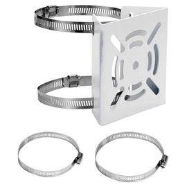 Security Camera, Pole, Mounting Hardware, Bracket, Stand, Housing, No Screws, No Screws, Surveillance Camera, Dummy, Housing, Bracket, Cylindrical, Outdoor, Includes 4 Stainless Steel Bands (1 pcs)