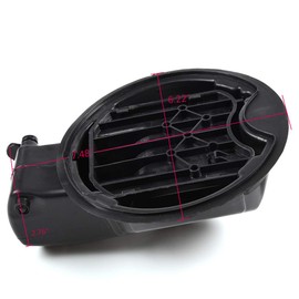 CHEDA Fuel Gas Filler Door Housing Pocket Compatible with 2009 2010 2011 2012 2013 2014 Ford F150 w/Hinge New（Black） 9L3Z9927936B