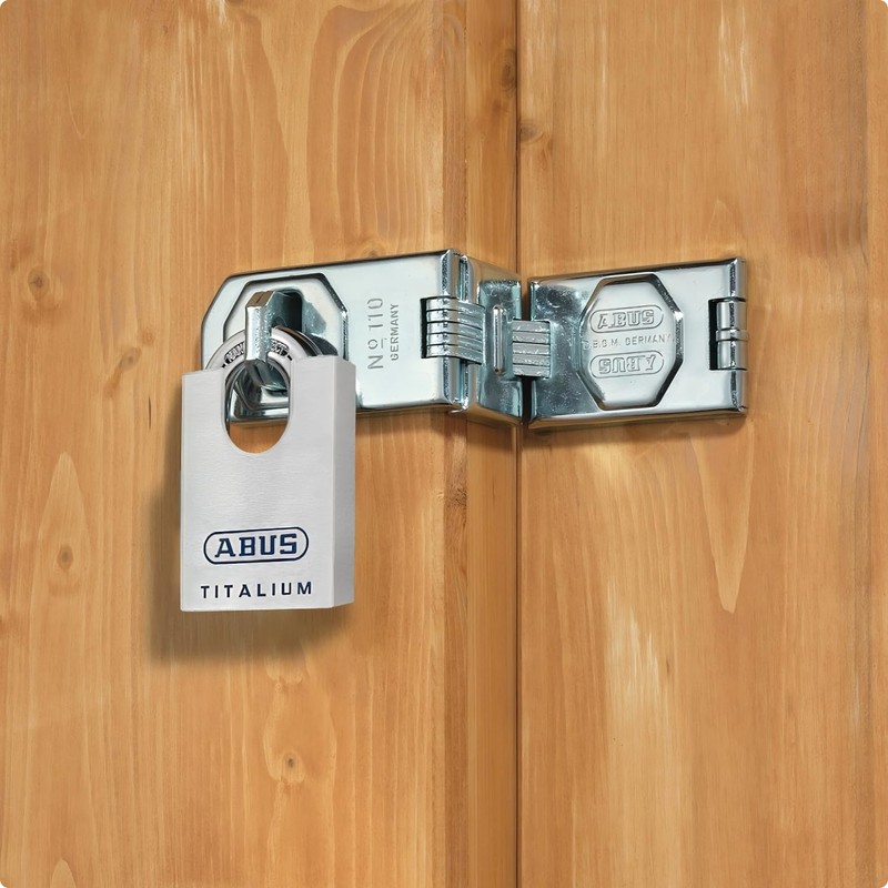 ABUS Mechanical 96CSTI/60 Titanium Closed Shackle Padlock, 60 mm