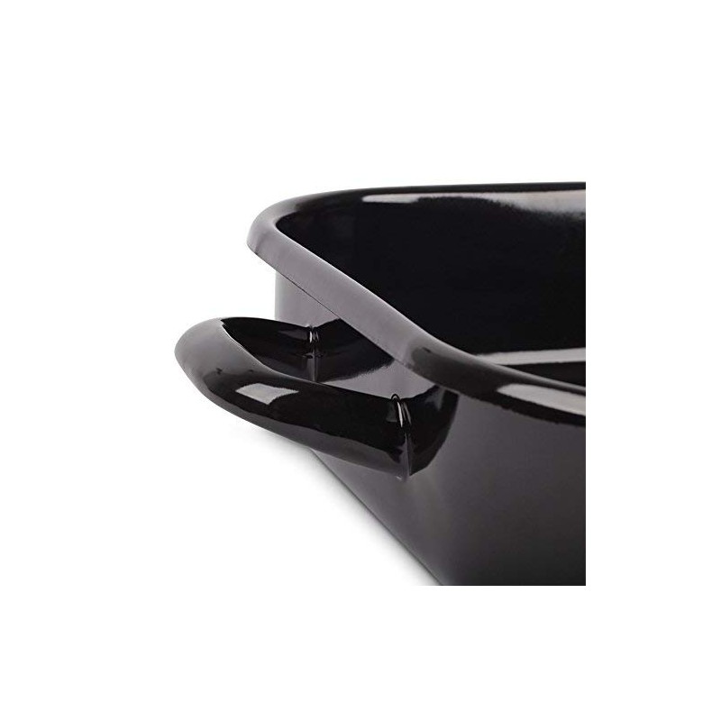 Krüger 14126 Enamelled, steel, square pan, light, 26x16x6 cm