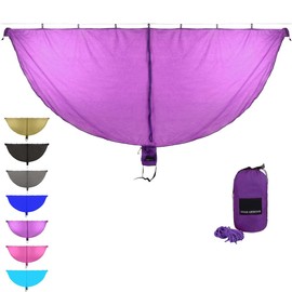 Gold Armour Hammock Bug Net, Mosquito Net Bugs - Premium Mesh Netting, Guardian of No See Um and Insects - Perfect Equipment Gear Accessories for Your Double Hammocks and Single Hammock (Purple)
