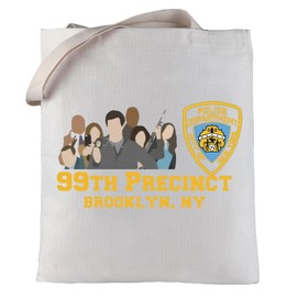 LEVLO Brooklyn 99 - Bolsa de maquillaje para programas de televisión Brooklyn 99 fans regalo 99th Precinct Brooklyn NY bolsa de maquillaje con cierre bolsa Brooklyn 99 Merchandise, 99TH Precinct Bolsa