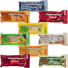 SOS Food Lab Emergency Food Bar (9 Energy Bars, 9 Assorted Flavors) - 400 Calorie, Low Sodium, Nutrient Dense Millenium Bar - Ready to Eat, 5 Year Shelf Life Survival Food for Disaster Preparedness