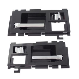 For Chevy S10 1991 1992 1993 1994 Interior Door Handle Driver and Passenger Side Pair | Front | Chrome Lever | w/Door Lock Button | All Submodels | Replacement For GM1352127 | 15658581, 15658582-PFM