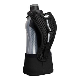 NATHAN Running Handheld Water Bottle Adjustable No-Grip Quick Squeeze Lite Hand Strap. 12 oz Insulated Water Bottle. Reflective Hydration