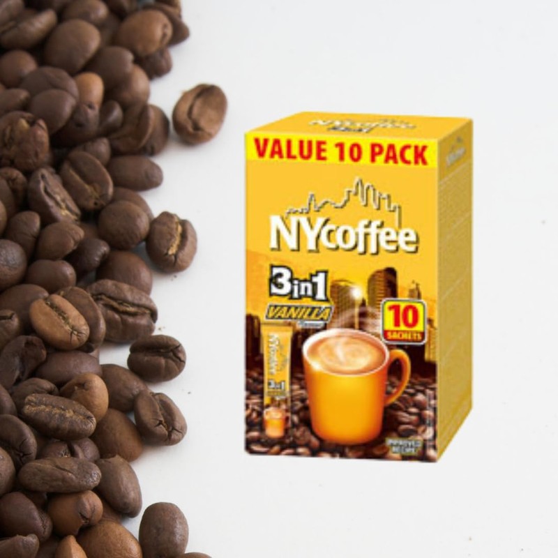 NY 3-in-1 Instant Coffee Vanilla Flavoured Sachets of 30 Packets