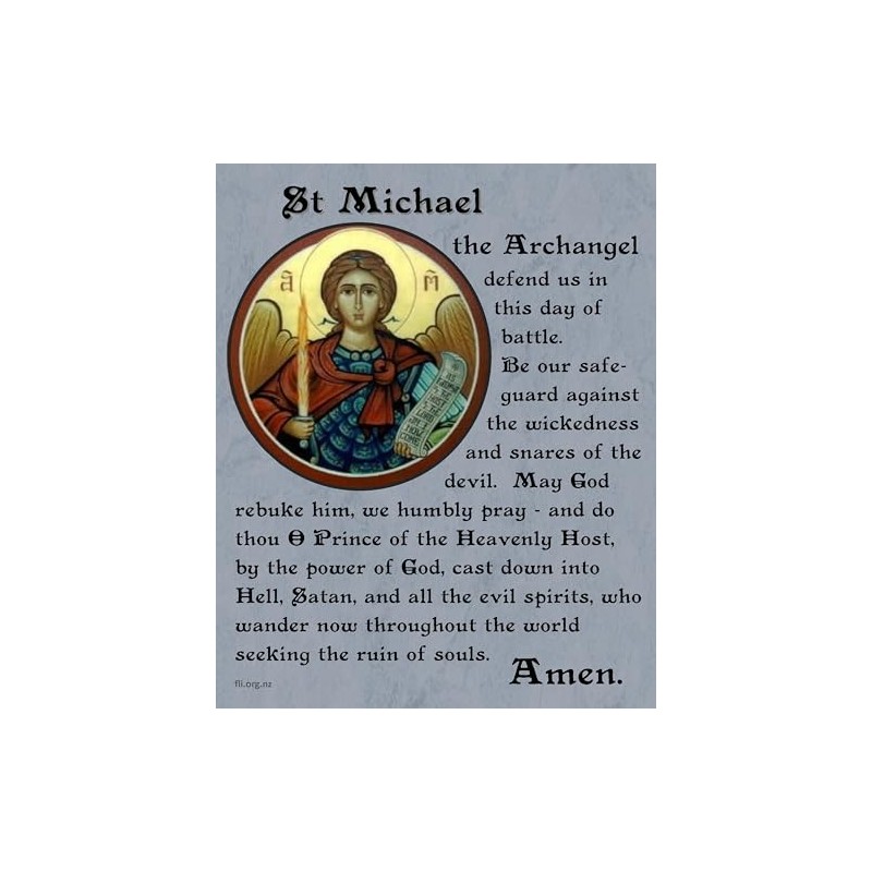 San Francis Imports Holy Water Bottle St. Michael the Archangel