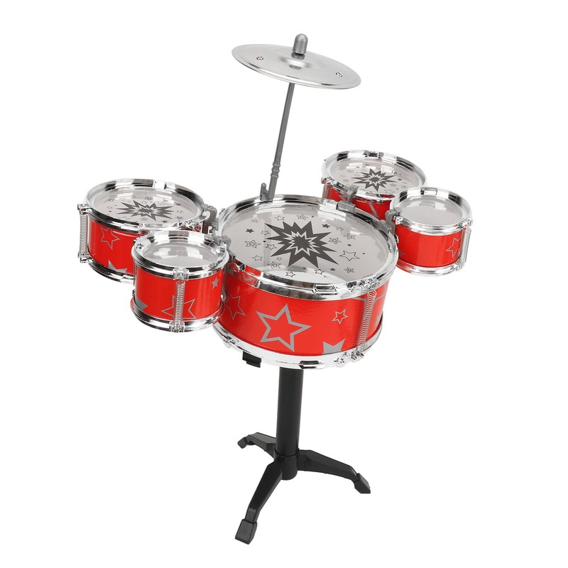 Toddler Jazz Drum Kit Hand Eye Coordination High Safety Sturdy