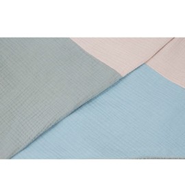 Gloop Women's Scarf XXL Knitted Triangle Scarf Cotton Triangular Scarf Muslin Scarf Without Scratching on Skin Made in Italy, Light grey, light pink, light blue, Unit size