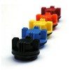 Battery Vent Caps (NOT DESIGNED FOR CAR BATTERIES) ORANGE /