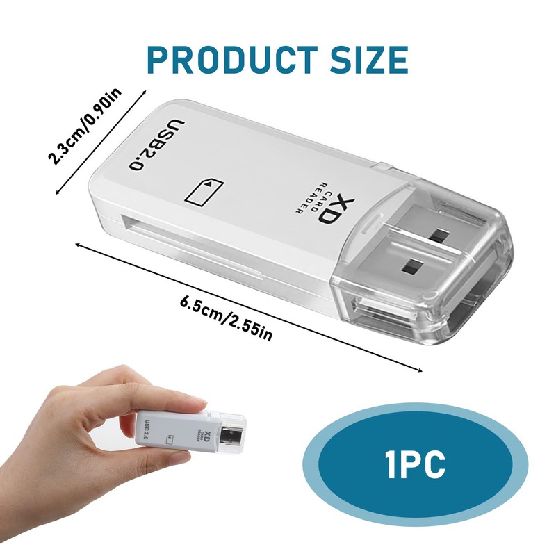 USB XD Card Reader For Fuji Olympus Cameras 128GB USB