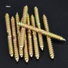 10pcs Double Head Ended Dowel Screw Self-Tapping Thread Bolts for