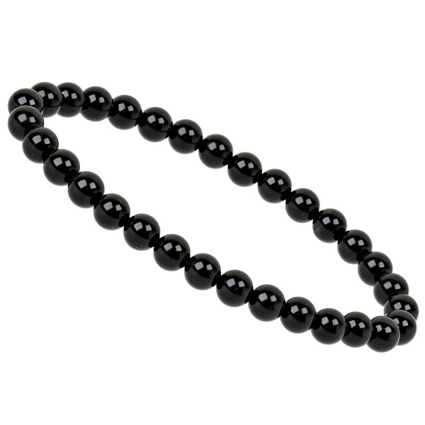 ELEDORO Stretch Bracelet Made of Real Gemstone Beads (6 mm)