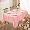 Horbaunal Pink Satin Tablecloth 60 x 102 Inches Rectangle Table