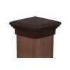 8x8 Post Cap (True 8") Brown New England Pyramid Style