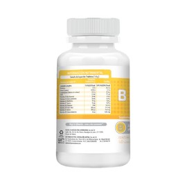 HEALTHADDICTION - Complejo B Vegano B Complex, Vitaminas B1, B2, B3, B5, B6, B7, B9, B12-60 Tabletas de 700mg para Energía y Apoyo Nervioso