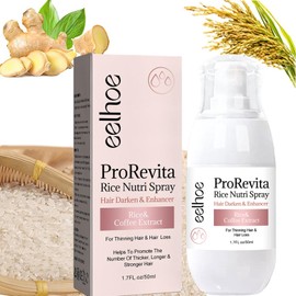 Rice Water Hair Growth Helper Spray for Thinning Hair, Unscented Oil for All Hair Types, Fast Absorption Hair Thickening Natural Spray(50ml)